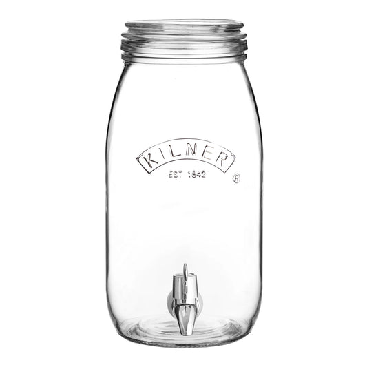 Glass Beverage Dispenser with Tap